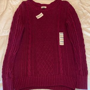 Old Navy Women’s Burgundy Knit Sweater - Brand New with tags
